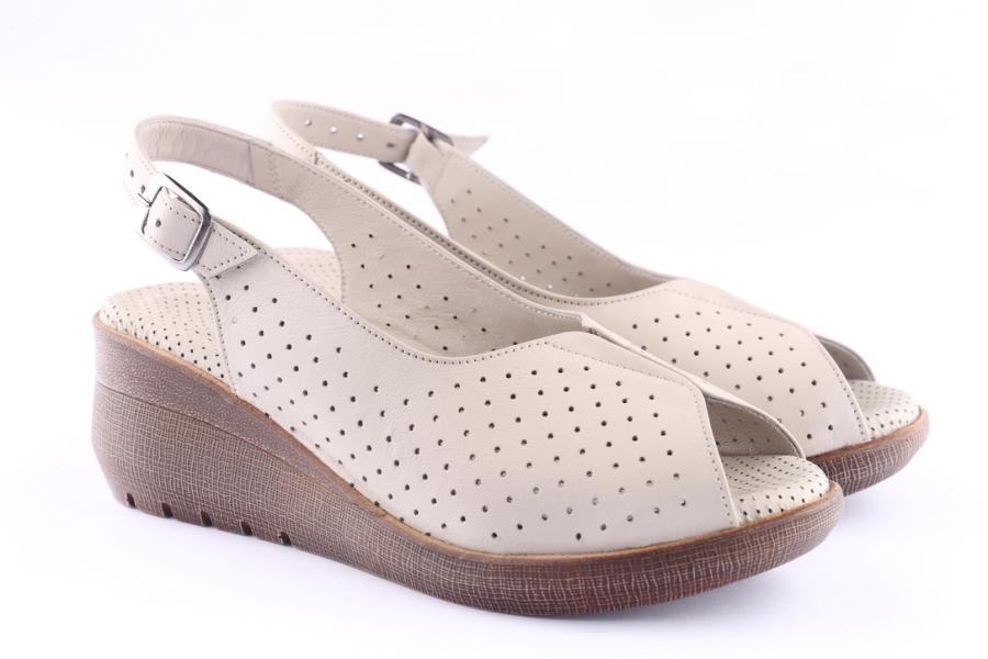 D.moro Shoes Women Leather Sandals For Summer: 42070 Silver Grey (Wholesale)