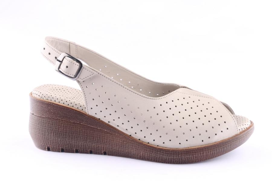 d.moro shoes Women Leather Sandals for Summer: 42070 Silver Grey (Wholesale)