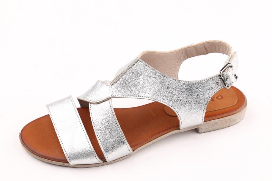 d.moro shoes Women Leather Sandals for summer: 51 Silver Leather (Wholesale)