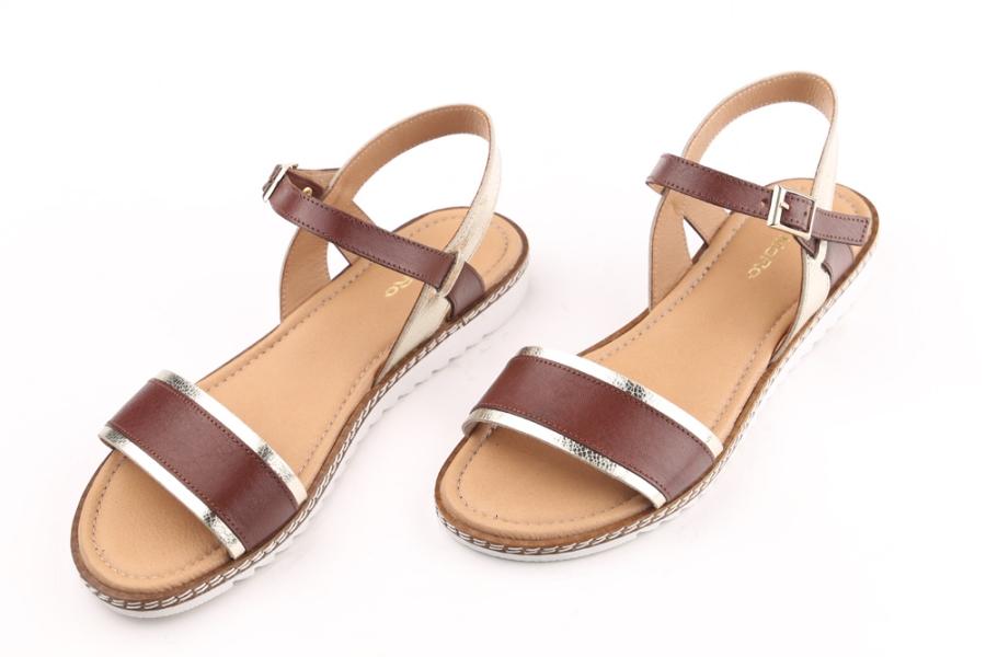 d.moro shoes Women Leather Sandals for summer: 707-17 Brown Leather (Wholesale)