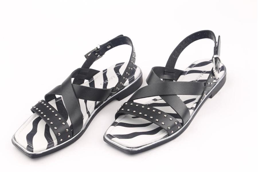 d.moro shoes Women Leather Sandals for summer: 707-32 Black Leather (Wholesale)