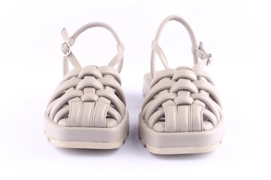 D.moro Shoes Women Leather Sandals For Summer: 87007-1 Silver Grey (Wholesale)