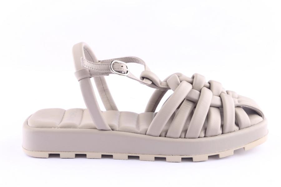 d.moro shoes Women Leather Sandals for Summer: 87007-1 Silver Grey (Wholesale)