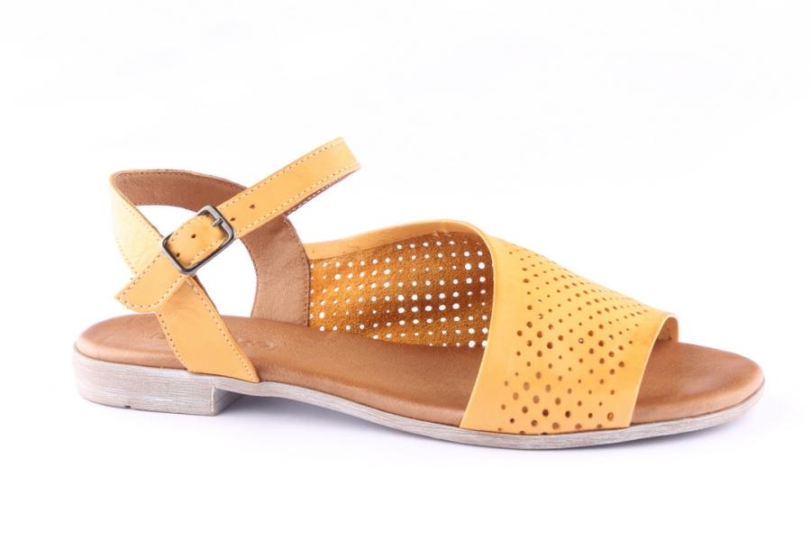 D.moro Shoes Women Leather Sandals For Summer: 9931 Yellow (Wholesale)