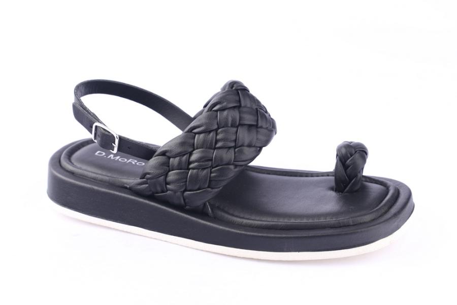 d.moro shoes Women Leather Sandals for summer: A:NETA-52 ÖR:TAŞ-40 Black Leather (Wholesale)