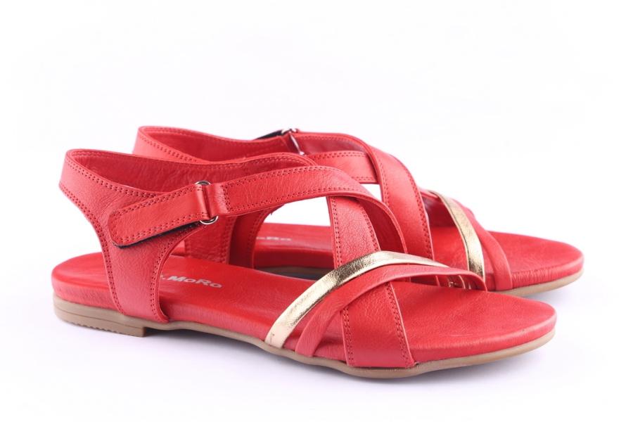 D.moro Shoes Women Leather Sandals For Summer: A291 Red (Wholesale)