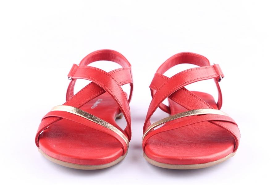 D.moro Shoes Women Leather Sandals For Summer: A291 Red (Wholesale)