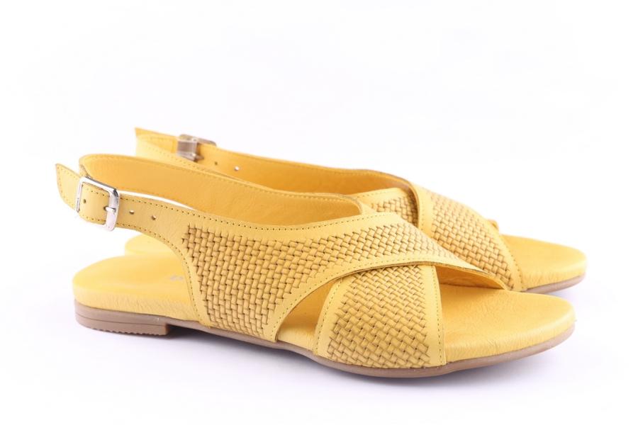 D.moro Shoes Women Leather Sandals For Summer: A338 Yellow (Wholesale)