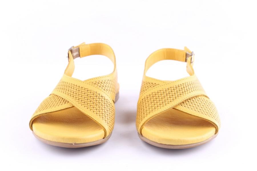 D.moro Shoes Women Leather Sandals For Summer: A338 Yellow (Wholesale)