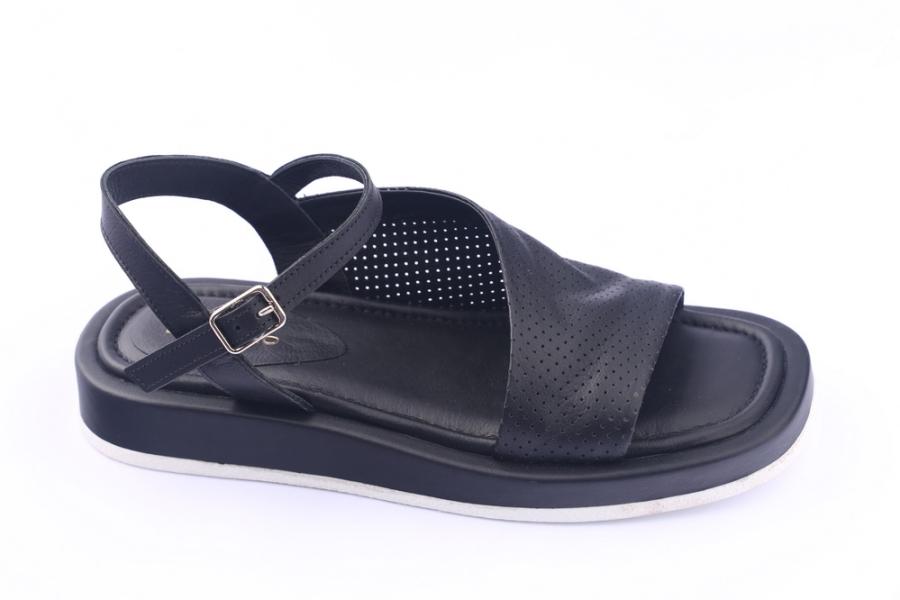 d.moro shoes Women Leather Sandals for summer: ALTO-1(DELİKLİ) Black Leather (Wholesale)