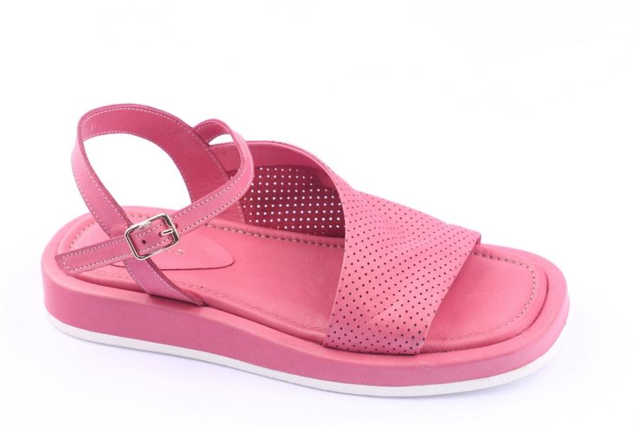d.moro shoes Women Leather Sandals for summer: ALTO-1(DELİKLİ) Fuchsia Leather (Wholesale)