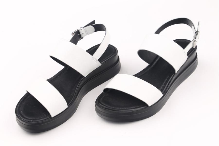 d.moro shoes Women Leather Sandals for summer: ALVİTO-9 White Leather (Wholesale)