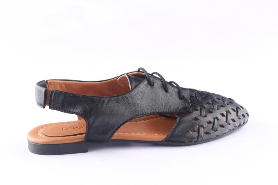 D.moro Shoes Women Leather Sandals For Summer: ARJ-042 Black (Wholesale)