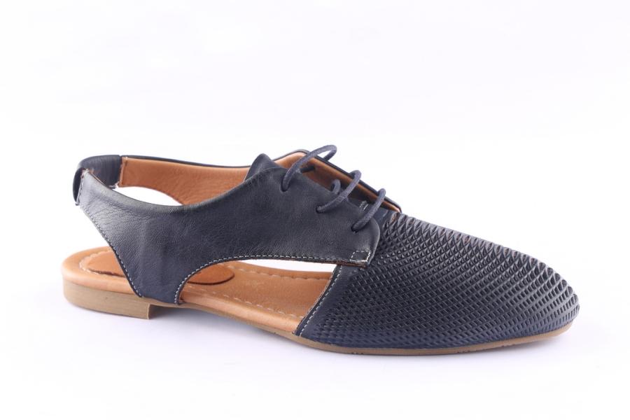 D.moro Shoes Women Leather Sandals For Summer: ARJ-042 Navy Blue (Wholesale)