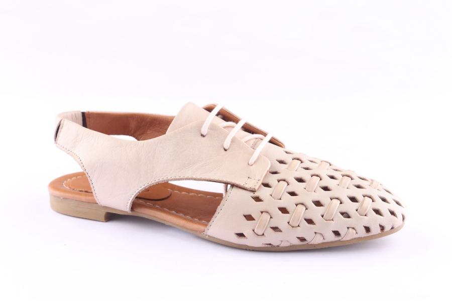 D.moro Shoes Women Leather Sandals For Summer: ARJ-042 Powder (Wholesale)