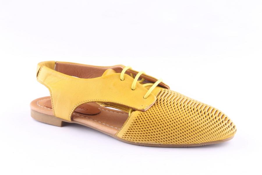 D.moro Shoes Women Leather Sandals For Summer: ARJ-042 Yellow (Wholesale)