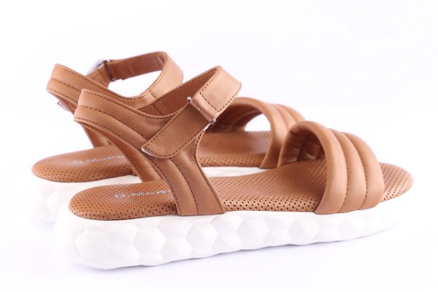 D.moro Shoes Women Leather Sandals For Summer: C704 Tan (Wholesale)
