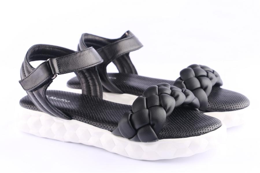 D.moro Shoes Women Leather Sandals For Summer: C705 Black (Wholesale)