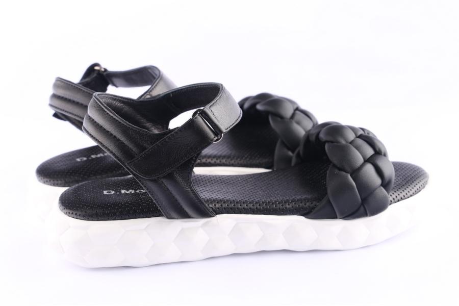 D.moro Shoes Women Leather Sandals For Summer: C705 Black (Wholesale)