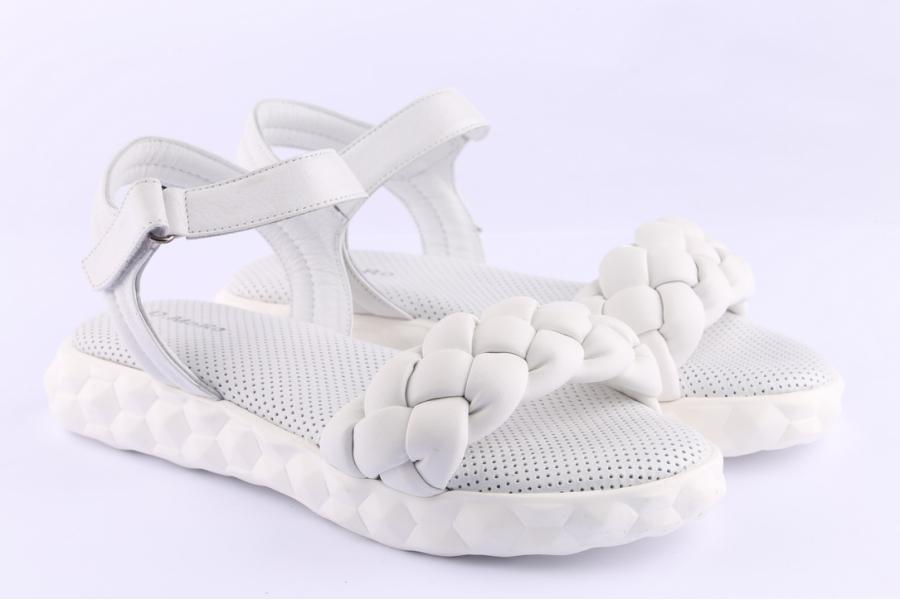 D.moro Shoes Women Leather Sandals For Summer: C705 White (Wholesale)