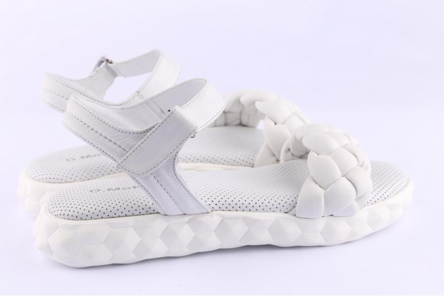 D.moro Shoes Women Leather Sandals For Summer: C705 White (Wholesale)