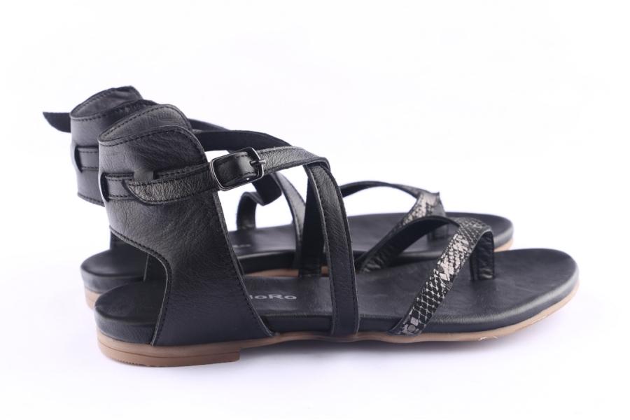 D.moro Shoes Women Leather Sandals For Summer: C707 Black (Wholesale)