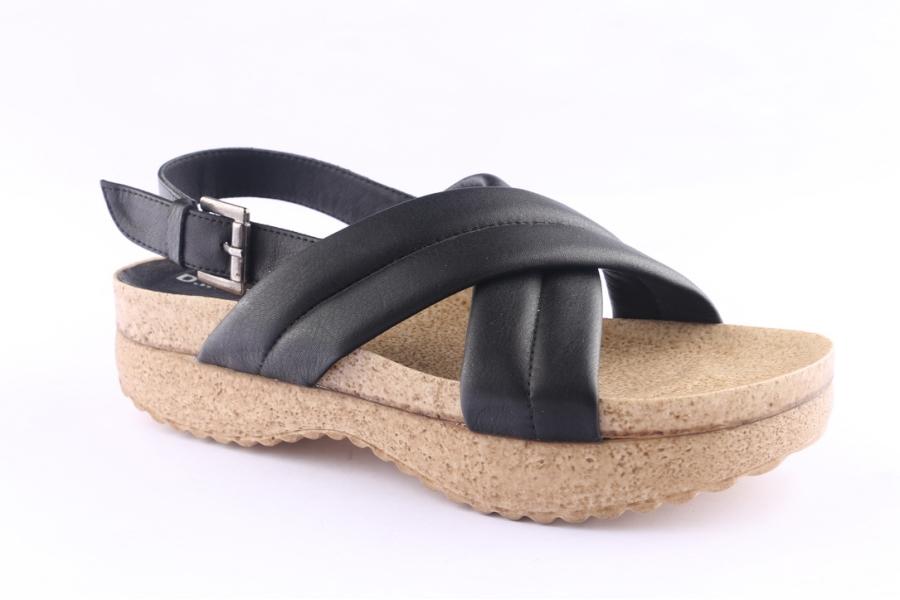 D.moro Shoes Women Leather Sandals For Summer: C709 Black (Wholesale)