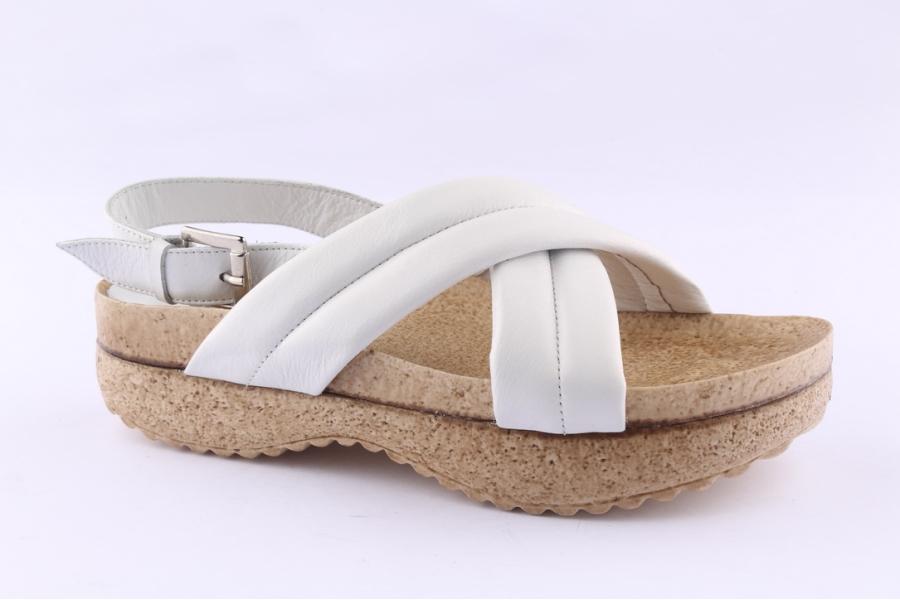 D.moro Shoes Women Leather Sandals For Summer: C709 White (Wholesale)