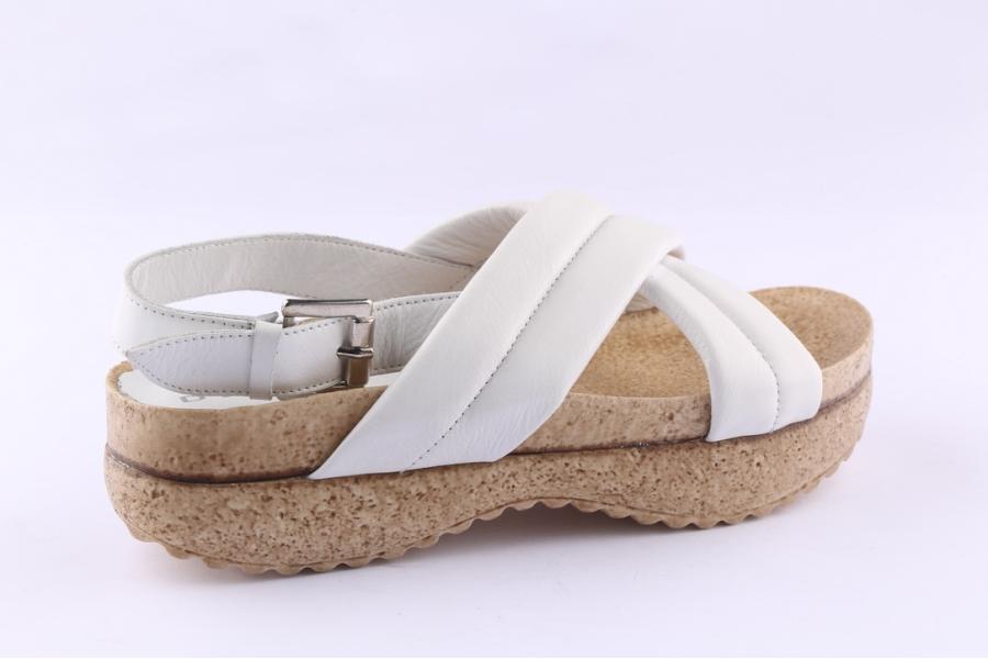 D.moro Shoes Women Leather Sandals For Summer: C709 White (Wholesale)