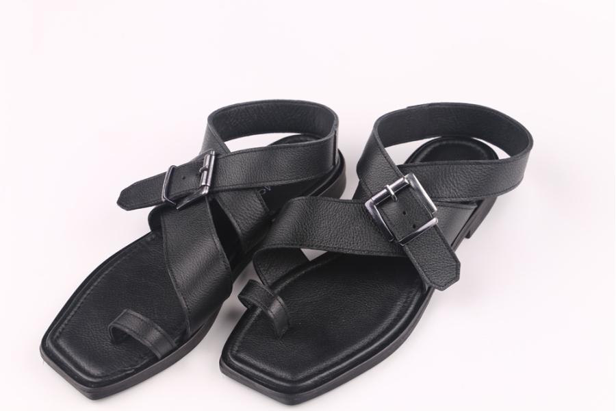 d.moro shoes Women Leather Sandals for summer: COSS-4 Black Leather (Wholesale)