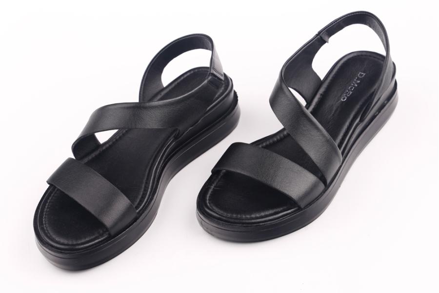 d.moro shoes Women Leather Sandals for summer: DNL-16 Black Leather (Wholesale)