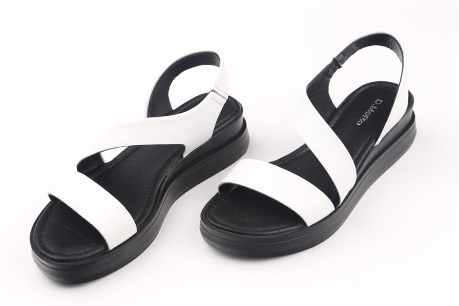 d.moro shoes Women Leather Sandals for summer: DNL-16 White Leather (Wholesale)