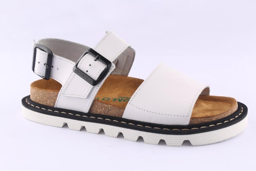 D.moro Shoes Women Leather Sandals For Summer: FAR White (Wholesale)