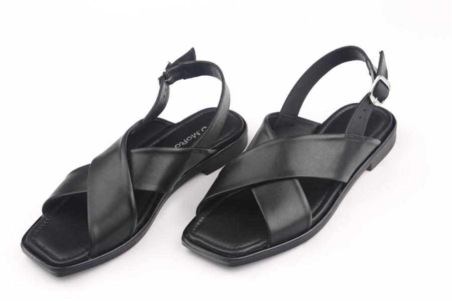 d.moro shoes Women Leather Sandals for summer: GATE-4 Black Leather (Wholesale)