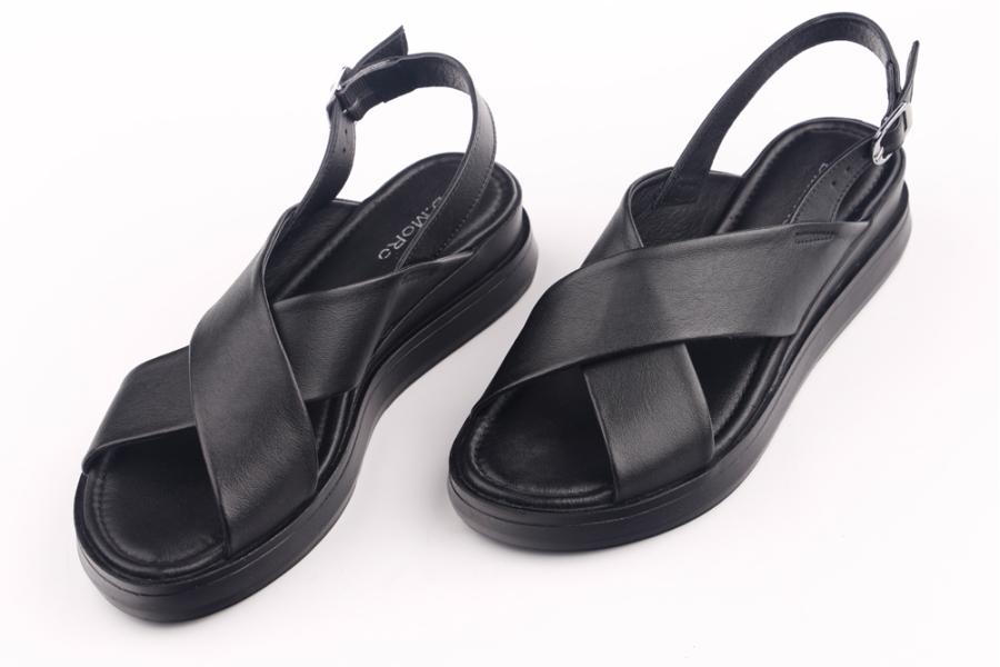 d.moro shoes Women Leather Sandals for summer: GATE-4 Black Leather (Wholesale)