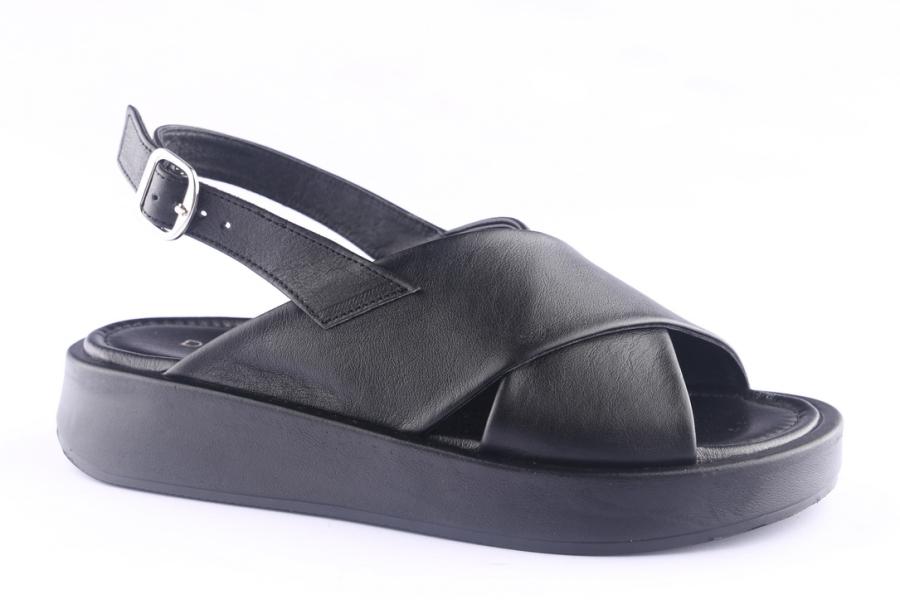 D.moro Shoes Women Leather Sandals For Summer: GATE-4 Black (Wholesale)