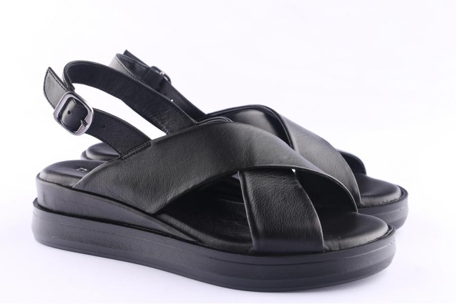 D.moro Shoes Women Leather Sandals For Summer: GATE-4 Black (Wholesale)