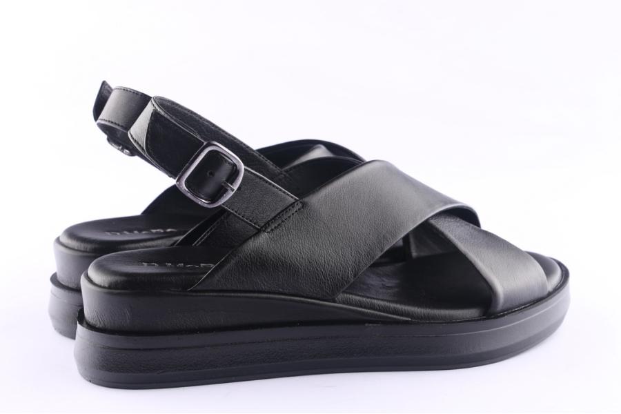 D.moro Shoes Women Leather Sandals For Summer: GATE-4 Black (Wholesale)