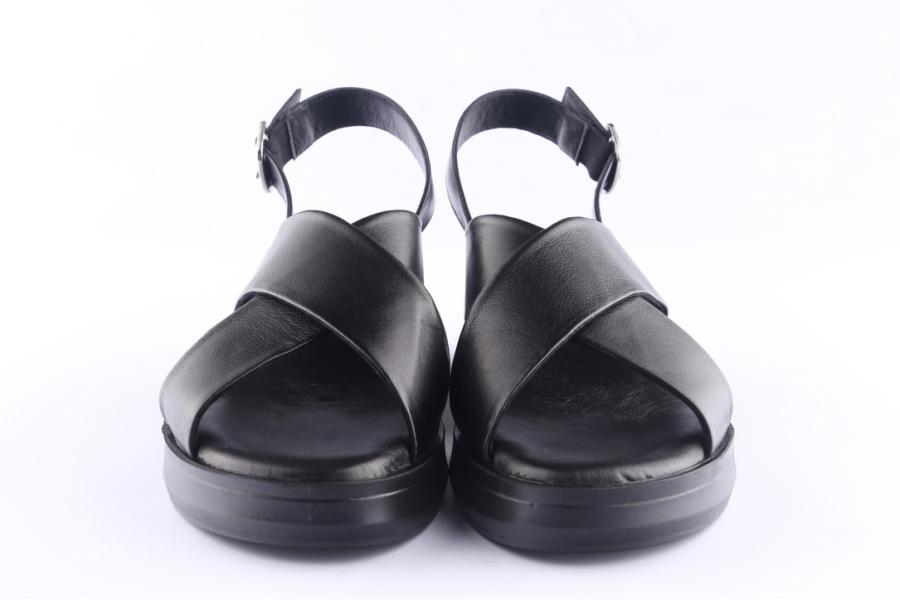 D.moro Shoes Women Leather Sandals For Summer: GATE-4 Black (Wholesale)