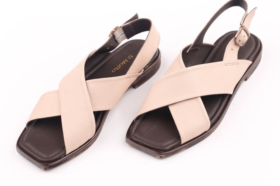 d.moro shoes Women Leather Sandals for summer: GATE-4 Powder Leather (Wholesale)