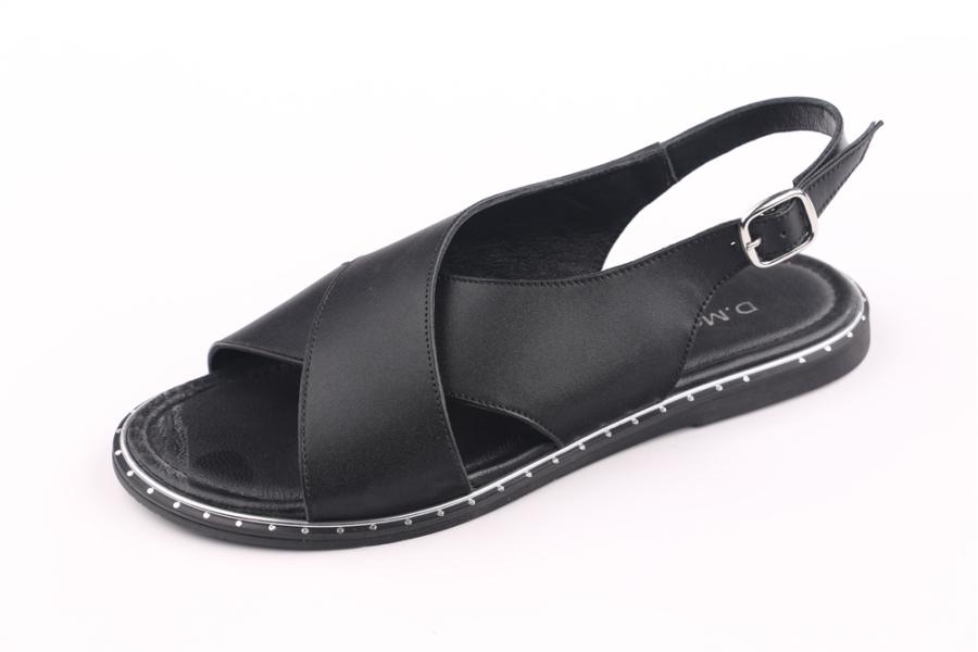 d.moro shoes Women Leather Sandals for summer: GLS-6 Black Leather (Wholesale)