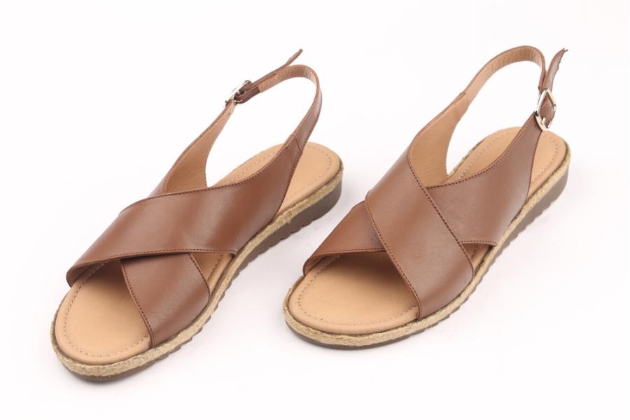 d.moro shoes Women Leather Sandals for summer: GLS-6 Brown Leather (Wholesale)