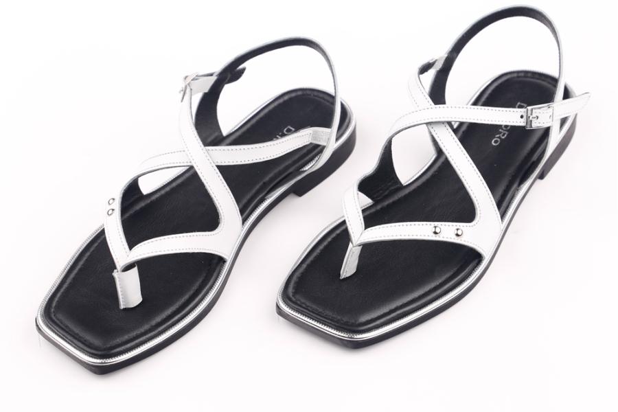 d.moro shoes Women Leather Sandals for summer: GRY-102 White Leather (Wholesale)