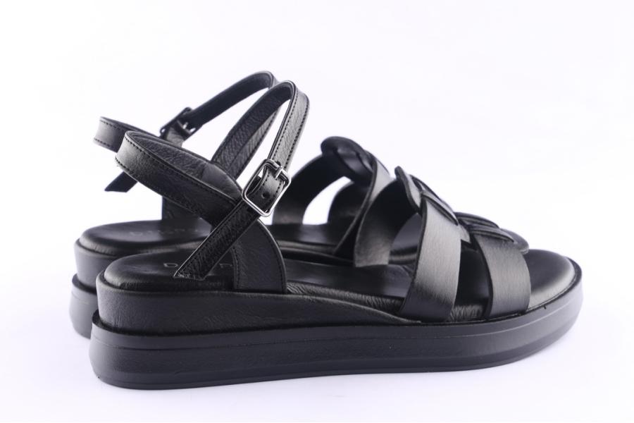 D.moro Shoes Women Leather Sandals For Summer: JURDAN-9 Black (Wholesale)