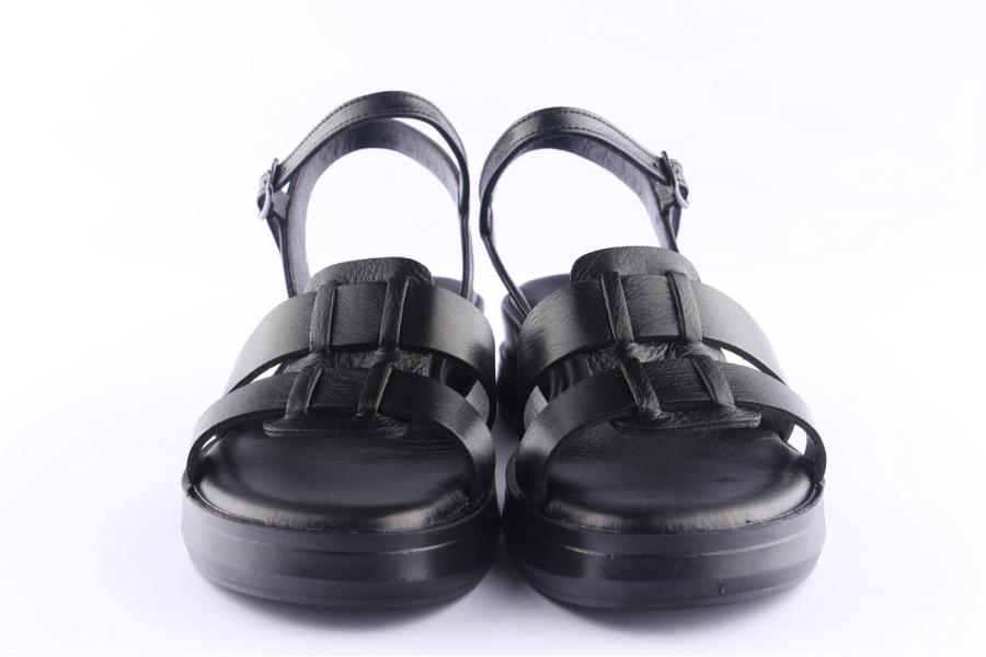 D.moro Shoes Women Leather Sandals For Summer: JURDAN-9 Black (Wholesale)