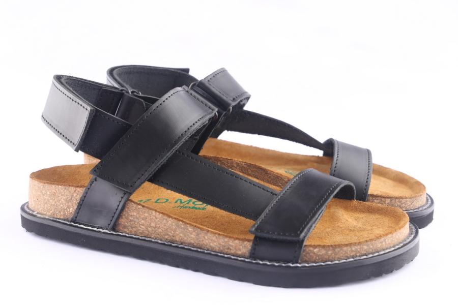 D.moro Shoes Women Leather Sandals For Summer: MEH Black (Wholesale)