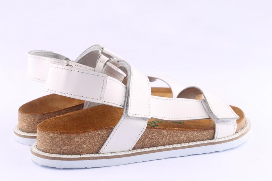 D.moro Shoes Women Leather Sandals For Summer: MEH White (Wholesale)
