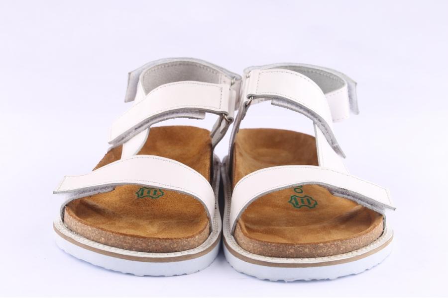 D.moro Shoes Women Leather Sandals For Summer: MEH White (Wholesale)