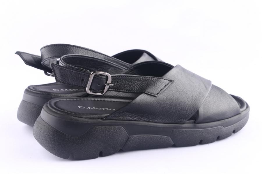 D.moro Shoes Women Leather Sandals For Summer: MORO-100 Black (Wholesale)