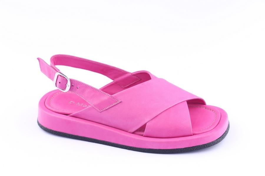 d.moro shoes Women Leather Sandals for summer: MORO-100 Fuchsia Leather (Wholesale)